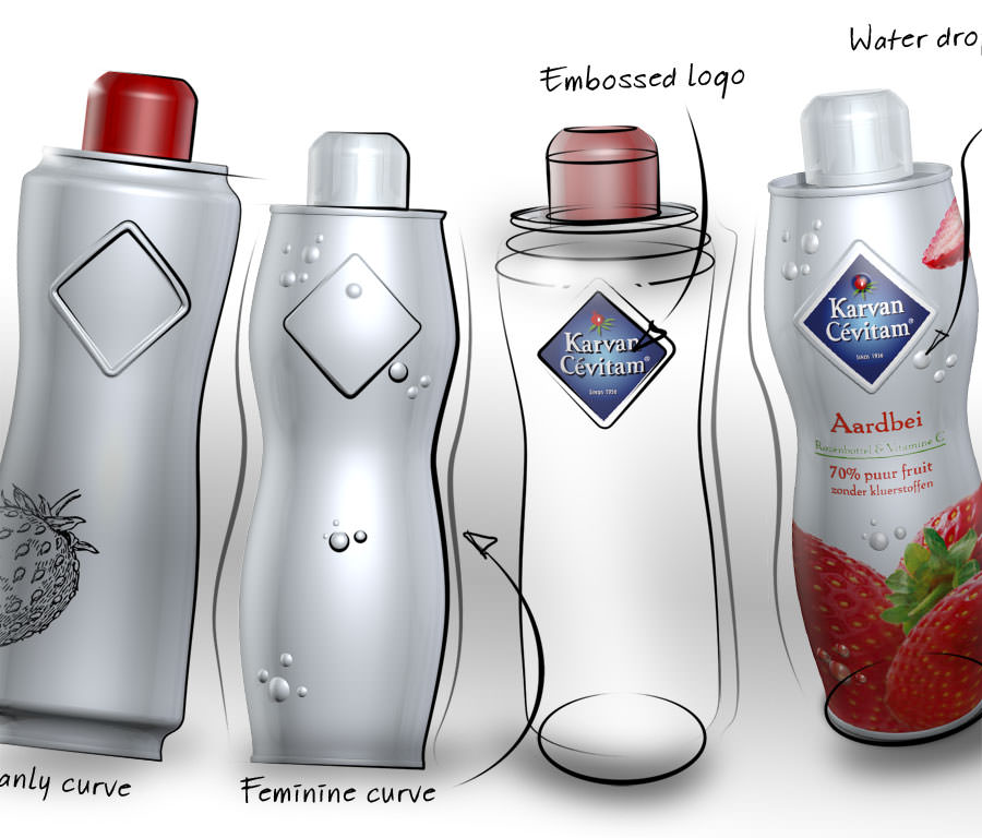 Karvan Cevitam lemonade bottle design by WAACS