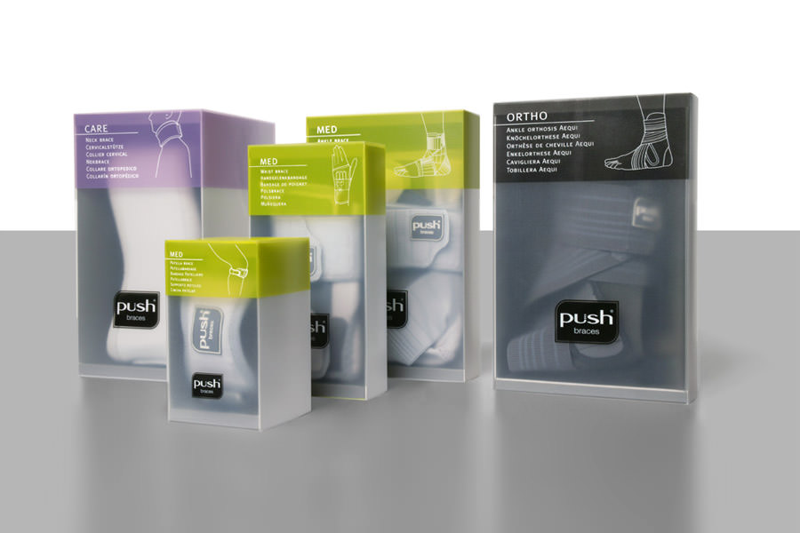 NEA push medical braces packaging