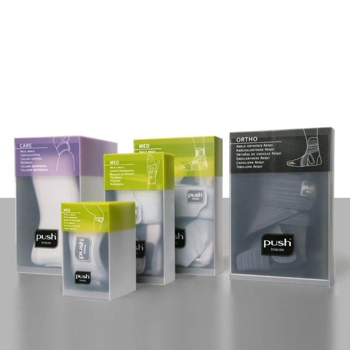 NEA Push medical braces packaging