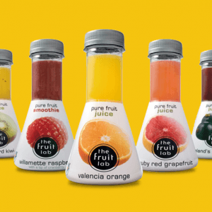 Fruit Lab juice bottles designed by WAACS