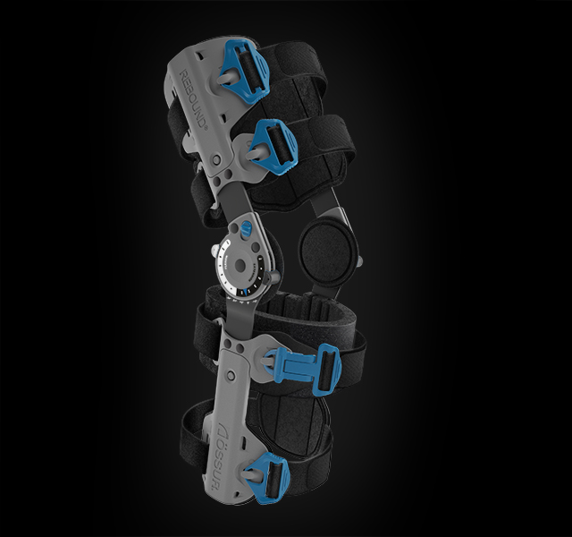 Össur post op knee brace render by WAACS design
